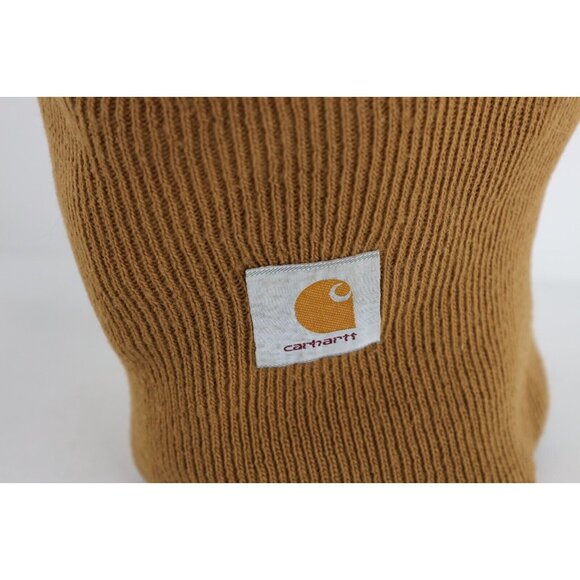 Vtg 90s Carhartt Spell Out Side Button One Hole Knit Beanie  Vtg 90s Carhartt Spell Out Side Button One Hole Knit Beanie Hood Mask Balaclava